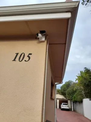 a building with the number on the side of it at 105 on Sarel Cilliers in Strand