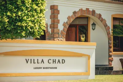 a sign in front of a villa chapel at Villa Chad Luxury Guesthouse in Kleinmond