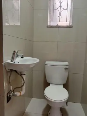 a bathroom with a toilet and a sink at Harmony Lawson Road in Cape Town