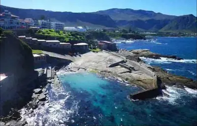 an aerial view of a body of water at Barford Haven in Hermanus