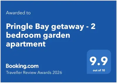 a screenshot of a pineapple bay gateway bathroom garden appointment at Prinia on Peak holiday home in Pringle Bay
