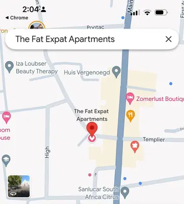 a map of the fat expagent apartments at The Silhouette - Paarl - Self Catering Apartment in Paarl