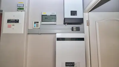 a room with a machine in a room at Corner View in Paarl