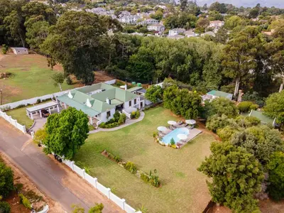 an aerial view of a house with a large yard at La Felicita Boutique Self Catering Villas in Somerset West