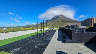a view of a mountain with at The Westwood Deluxe Studio in Cape Town