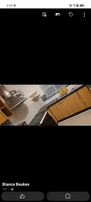 a screen shot of a picture of a kitchen table at Sea View Room in Gordonʼs Bay