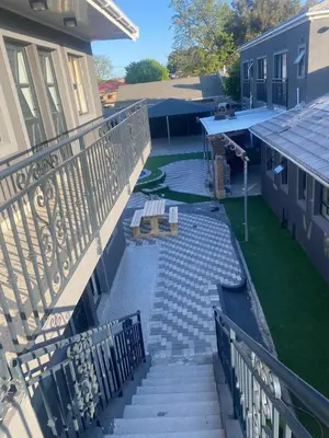 an overhead view of a patio on a house at Sabbath Lodge VIP in Cape Town