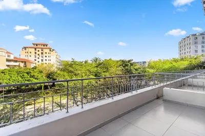 a balcony with a view of a city at Mayfair 246 by Host Agents in Cape Town