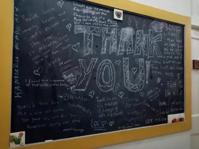 a chalkboard with the word truth written on it at Lighthouse Farm Backpackers Lodge in Cape Town