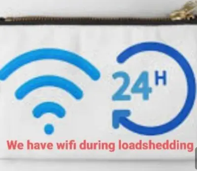 a sign that says we have with during loading at 151 Gie Road in Cape Town
