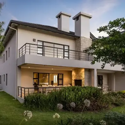 Pearl Valley family golf lodge on nature lake with mountain views