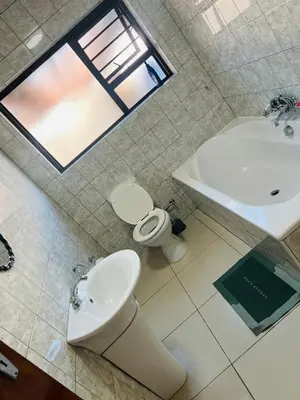 a bathroom with a toilet and a sink and a tub at AFRICAN HAVEN GUEST HOUSE BnB GOODWOOD in Cape Town