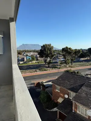 a view of a city street from a building at Table Mountain View Apartment in Cape Town