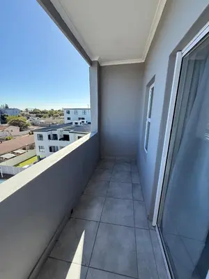 a balcony with a view of a city at Table Mountain View Apartment in Cape Town