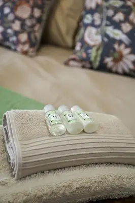 a group of four remote controls sitting on top of a towel at Schutterend in Nieuwe Drift