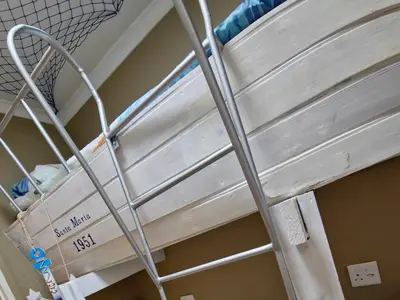 an empty hospital bed in a hospital room at Kiwara at C, Gordon's Bay in Gordonʼs Bay