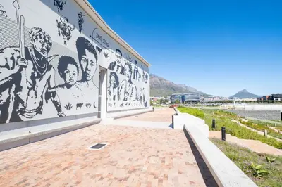 a mural offamousfamous actors on the side of a building at 413 Riverlands - 1 Bedroom Apartment with Parking in Cape Town