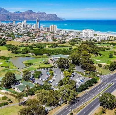 an aerial view of a city and the ocean at 706 Odeon Towers - Ocean Splendour in Strand