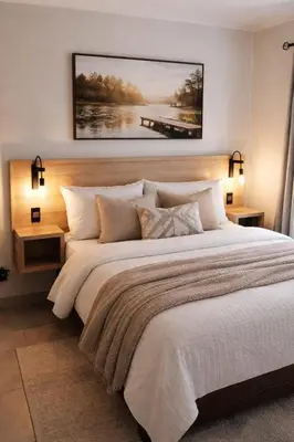a bedroom with a large white bed with two lamps at PinotageLuxuryCollection 14 Bastmolen in Stellenbosch