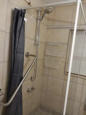 a shower in a bathroom with a glass door at Catch And Release Hermanus in Hermanus