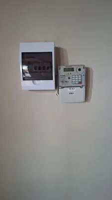 a microwave and a toaster oven on a wall at MDA Myburgh in Brackenfell