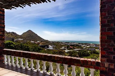 a view from the balcony of a house at Hillside View in Pringle Bay