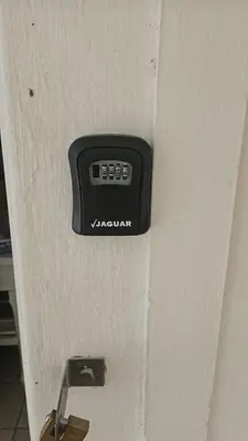 a door with a remote control on the side of it at Escape Root in Caledon