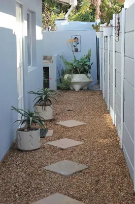 a hallway with potted plants in a house at 25 on Fitzpatrick in Parow