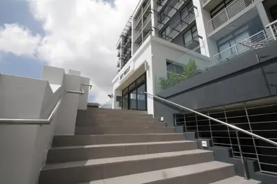 a set of stairs in front of a building at Key West 417 by CTHA in Cape Town