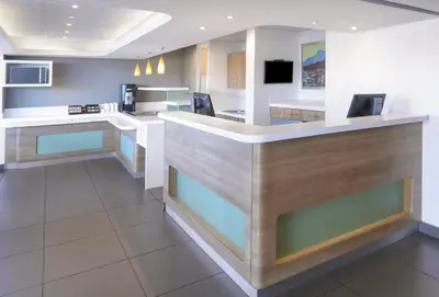 a kitchen with a counter and a counter top at SUN1 MILNERTON in Cape Town
