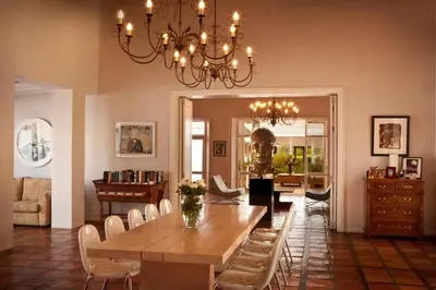a dining room with a table and chairs at Holden Manz Country House in Franschhoek