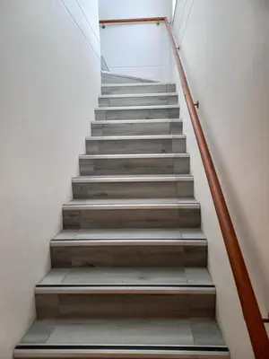 a set of stairs in a building at Steenbok House in Hermanus