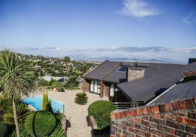 a house with a swimming pool in a yard at Hilltop Guesthouse in Bellville