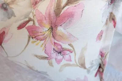 a close up of a pink flower on a dress at Hilltop Guesthouse in Bellville