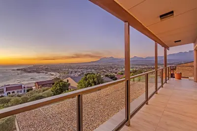 a view from the balcony of a house at Zaria Sun Penthouse in Cape Town