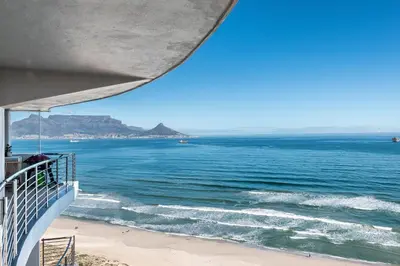 a view of the ocean from a balcony at Horizon Bay 1502 in Cape Town