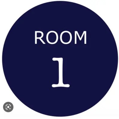a blue circle with the number one on it at 11 WESTCLIFF RENTALS in Hermanus