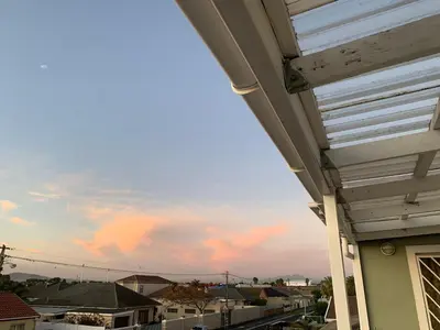 a view from the balcony of a house at manu'z in Cape Town