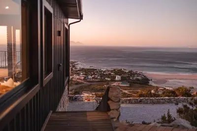 a view of the ocean from a house at Klein-Hangklip in Rooiels