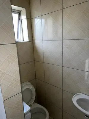 a bathroom with a toilet and a sink at Beatrice Guesthouse in Cape Town