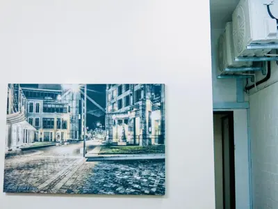 a black and white picture of a city street at 33 Goulborn street Goodwood in Cape Town